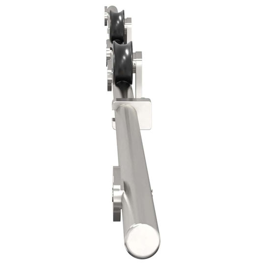 Vidaxl Schiebetürmechanismus Silber 200 cm Edelstahl