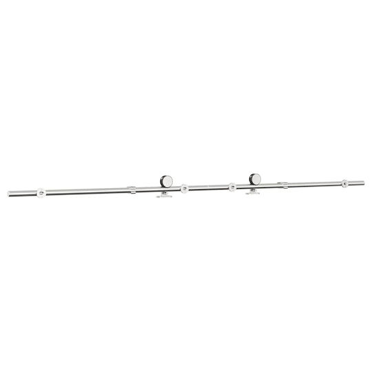 Vidaxl Schiebetürmechanismus Silber 200 cm Edelstahl