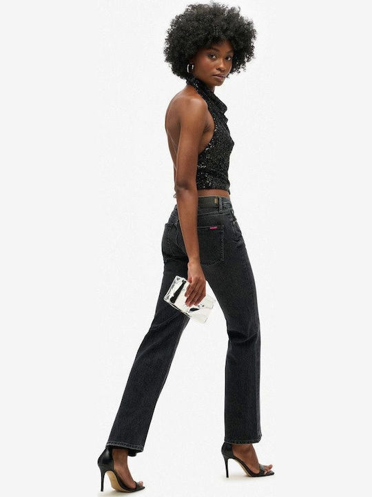 Women's Sleeveless Drape Top Black