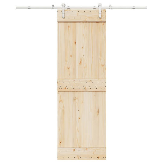 Vidaxl Sliding Door Mechanism Silver 200 cm Stainless Steel