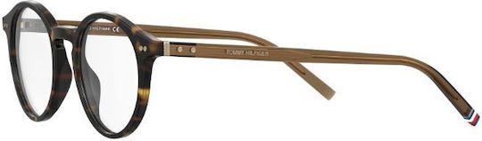 Tommy Hilfiger Männlich Kunststoff Brillenrahmen Braun Schildpatt 1813086