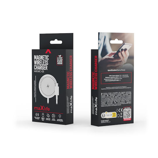Maxlife Încărcător Magsafe 15W Albς (MXWC-05)