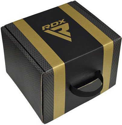 RDX Căști de box Adulți Față întreagă Din piele Auriu