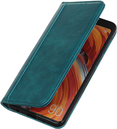Книга Кожа Зелен (Motorola Edge 50 Fusion)