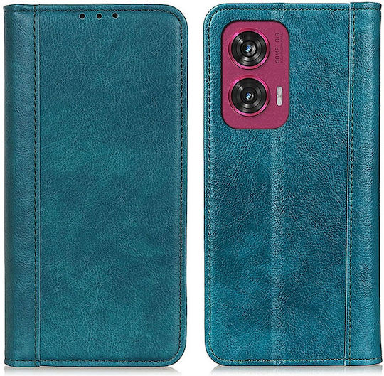Книга Кожа Зелен (Motorola Edge 50 Fusion)