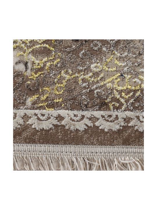 Saray Home Χαλί Ορθογώνιο με Κρόσια Καφέ 200x290cm