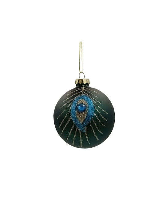Hanging Ball Ornament Ornament Glass Green 8cm