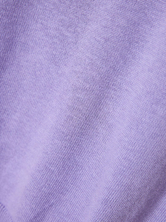 Women's Long Sleeve Sweater Cotton Royal Lilac Purple