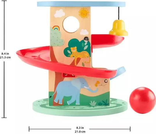Mattel Μπάλα Treehouse Ball Run από Ξύλο για 9+ Μηνών