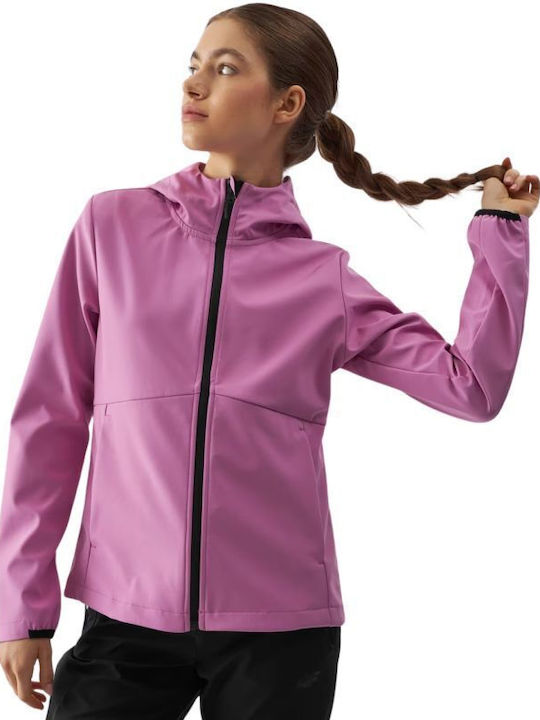 4F Sports Jacket Softshell Pink