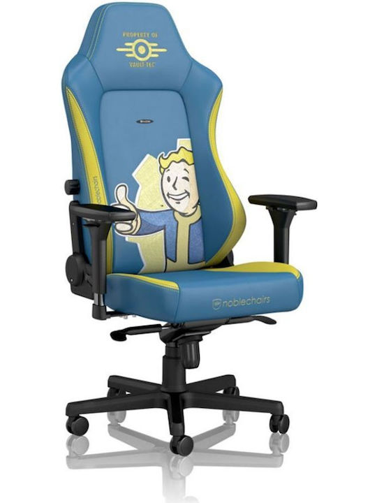 Noblechairs Hero Fallout Vault-Tec Edition Καρέκλα Gaming Δερματίνης με Ρυθμιζόμενα Μπράτσα Μπλε