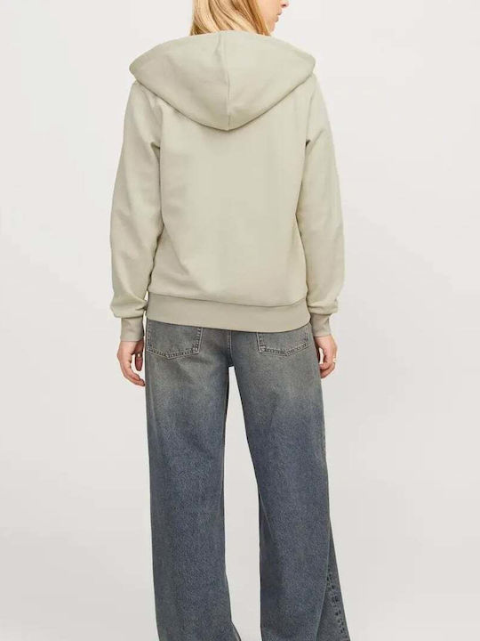 Women's Sweatshirt Jacket Hooded Moonbeam