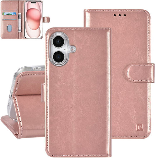 Tuniq Wallet Synthetic Leather Rose Gold (iPhone 16)