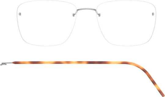 Lindberg York Men's Metal Frame Made of Titanium Silver