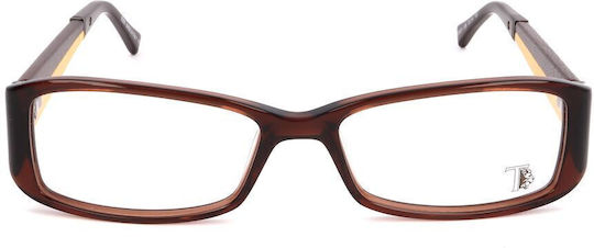 Tod's Weiblich Kunststoff Brillenrahmen Braun TO5011 056