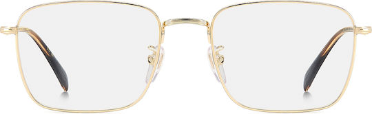 David Beckham Metal Eyeglass Frame Gold DB 1165 J5G