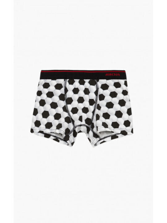 Minerva Set of Kids' Boxers Black, White 2pcs