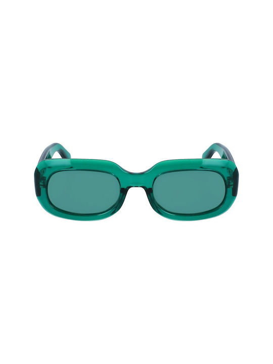 Longchamp Women's Sunglasses with Green Plastic Frame and Green Lens LO716S 303