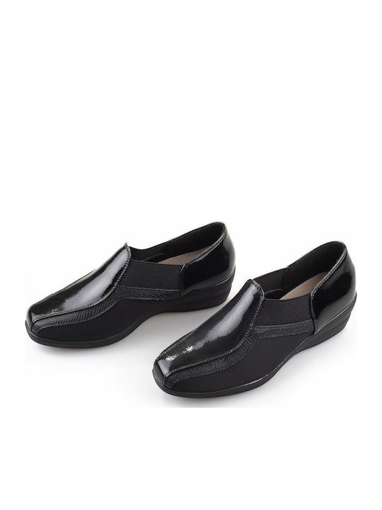 Anatomic Women's Slip-Ons Made of Black Synthetic Leather
