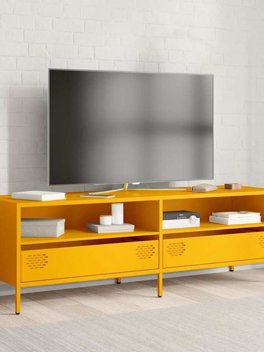 TV Stand Metal Mustard L135xW39xH43.5cm