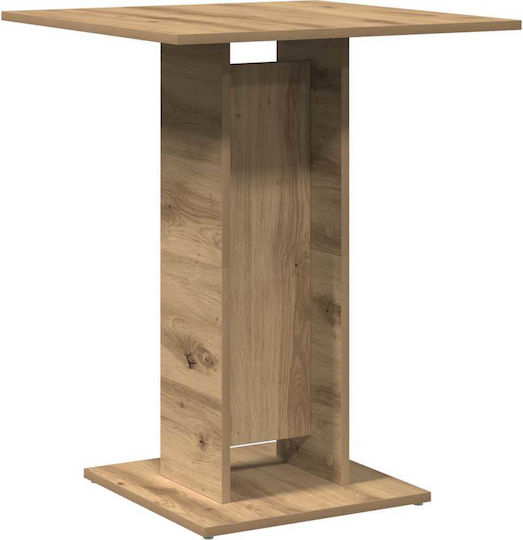 Bistro Table Dining Room Wooden Artisan Oak 60x60x75cm