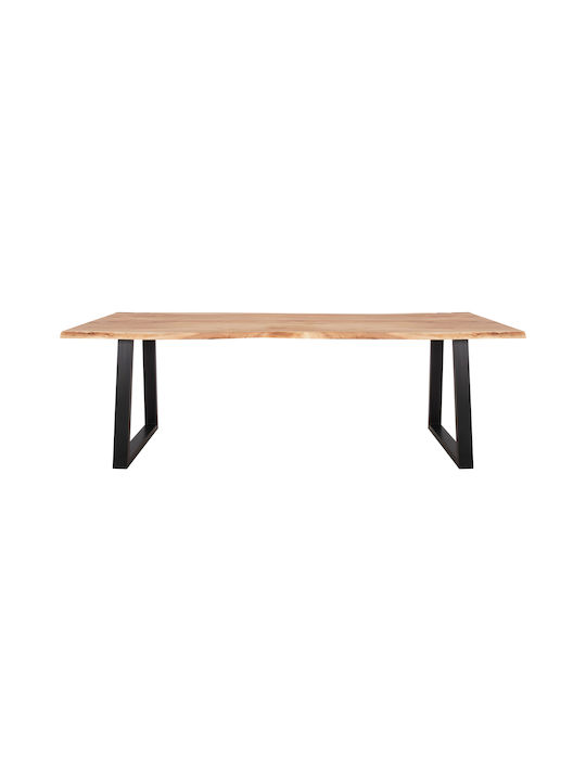 Montana Table Dining Room from Solid Wood & Metal Solid Acacia Wood 200x93x78cm