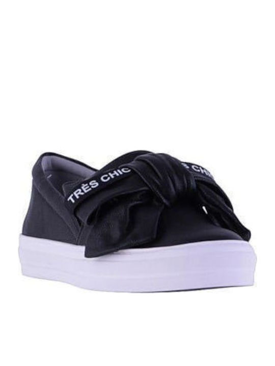 Onosha9 Δερμάτινα Γυναικεία Loafers σε Μαύρο Χρώμα
