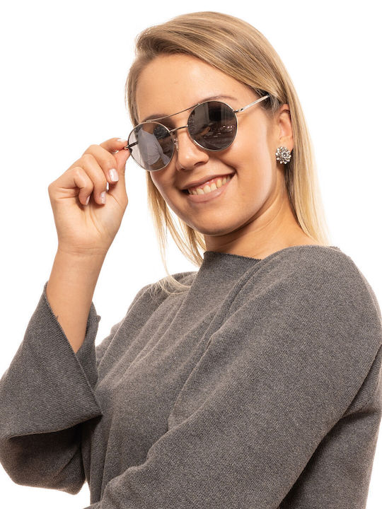 Skechers Sunglasses Silver with Metal Frame & Gray Lens Skechers Sunglasses Silver with Metal Frame & Gray Lens