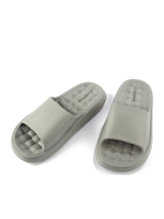Men's Gray Slides