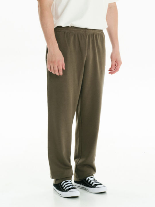 Παντελόνι Φόρμας χωρίς Λάστιχο Olive Green