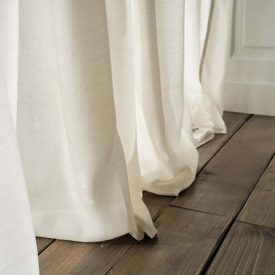 Gofis Home Renata Beige Curtain with Grommets 140x280cm
