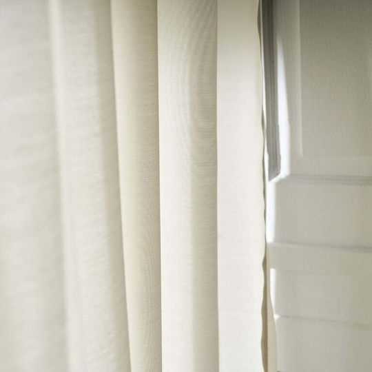 Gofis Home Renata Beige Curtain with Grommets 140x280cm