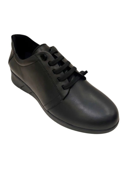 Women's Synthetic Leather Oxford Shoes Black