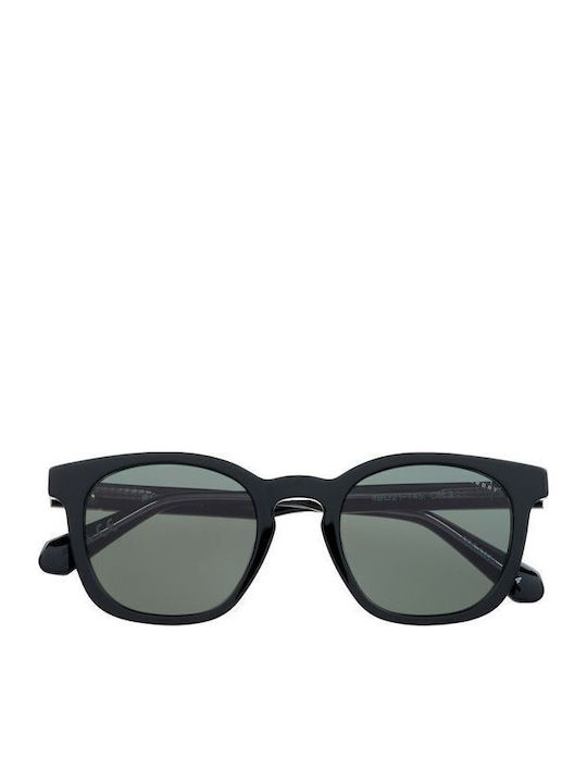 Superdry Sunglasses Μαύρα with Acetate Frame & Green Lens Superdry Sunglasses Μαύρα with Acetate Frame & Green Lens