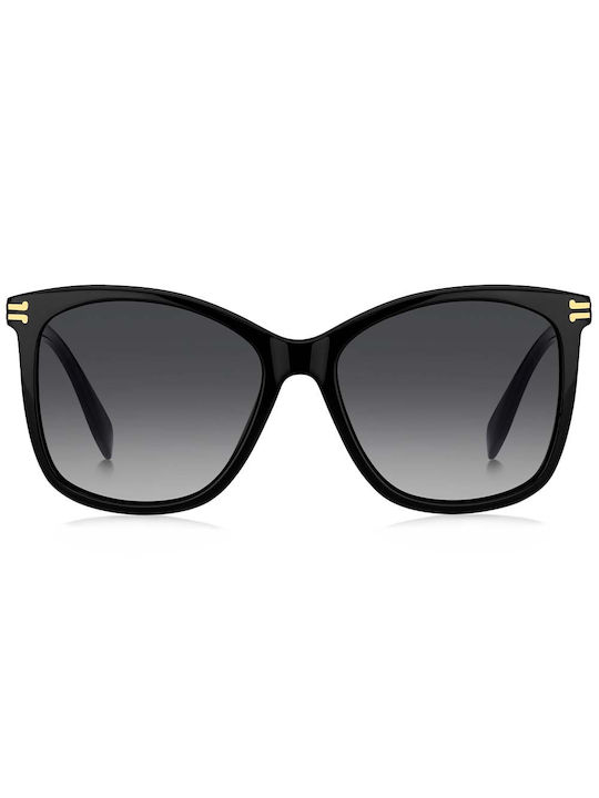 Marc Jacobs Women's Sunglasses with Black Plastic Frame and Black Gradient Lens MJ 1106/S 807/9O