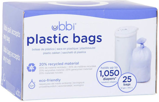 Ubbi Replacement Bags for White Diaper Bin 25 Pieces