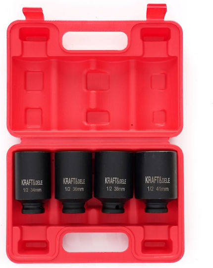 1/2" Impact Socket Set 4 Pcs Kd11754 Kraft&dele