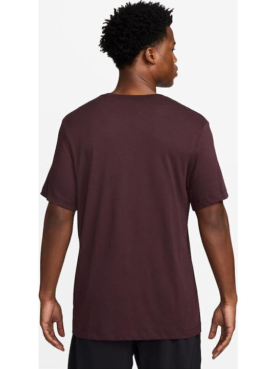 Dri-FIT Fitness Dri-Fit Athletic T-shirt Burgundy
