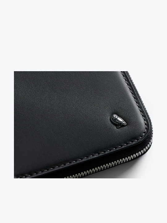 Folio Δερμάτινο Ανδρικό Πορτοφόλι Ταξιδίου με RFID Μαύρο