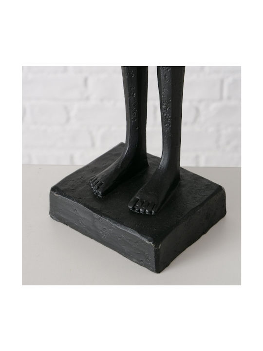 Clemont Handmade Decorative Female Figure Resin 23 cm Black