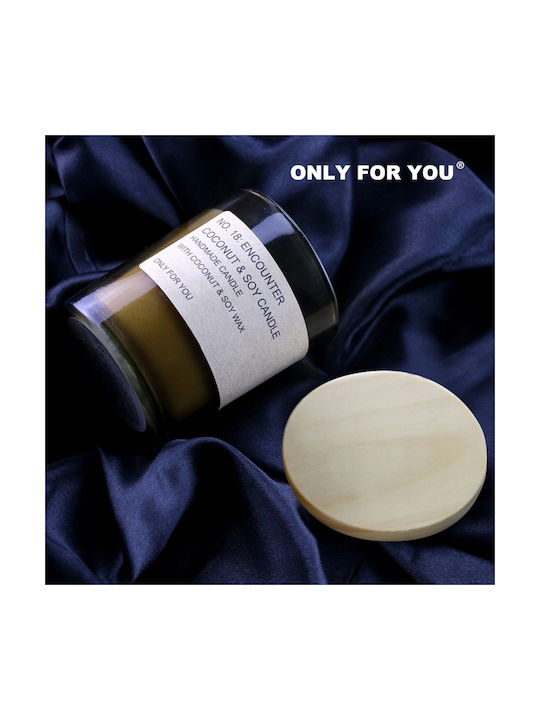 Aromatic Soy Candle in Jar with Coconut Scent
