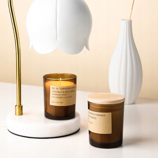 Aromatic Soy Candle in Jar with Coconut Scent
