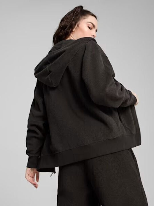 PUMA Her Winterized Ζακέτα Μαύρη με Κουκούλα