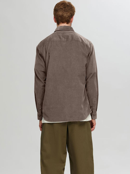 Langärmlig Hemd Brown
