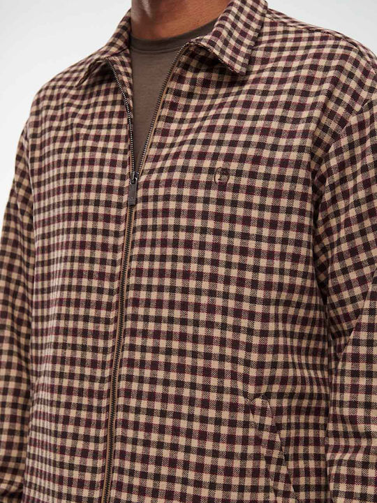 Long Sleeve Checked Overshirt