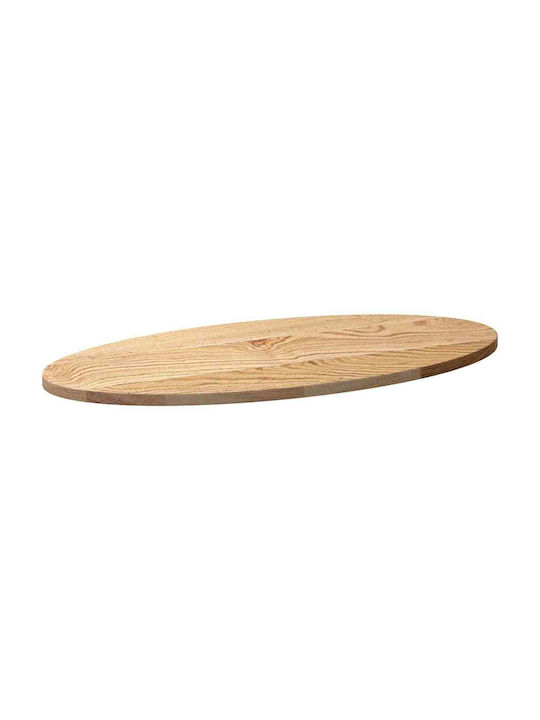 vidaXL Oval Tischoberfläche aus Massivholz Oaks 80x40x2cm 4009037 1Stück