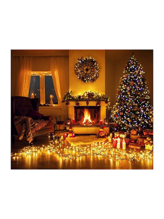 500 Lights LED 50m. Warm White Solar in String 1pcs