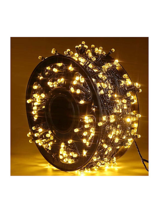 500 Λαμπάκια LED 100μ. Θερμό Λευκό σε Σειρά