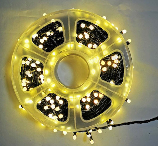 240 Λαμπάκια LED 50μ. Θερμό Λευκό σε Σειρά
