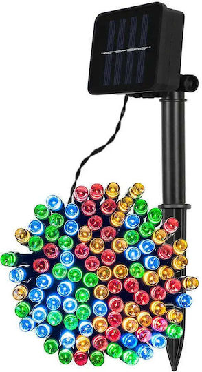 500 Λαμπάκια LED 50μ. RGB Ηλιακά σε Σειρά